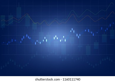 vector of forex trading graph abstract background ,business and financial concept