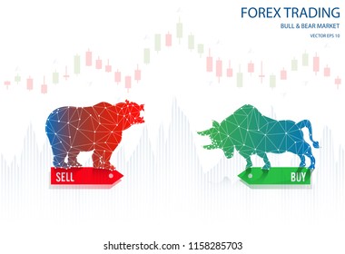 Vector Forex Trading Indicators Graph Bull Stock Vector (Royalty Free ...