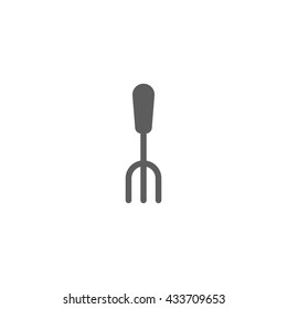 Vector Fork Icon on white background