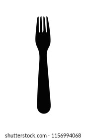 Vector Fork Silhouette Stock Vector (Royalty Free) 1156994068 ...