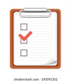 Vector Form with Checklist Icon