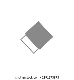a vector in the form of an eraser tool logo