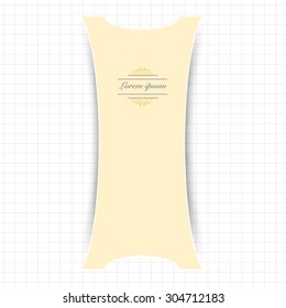 Vector form. Greeting card with space for text.