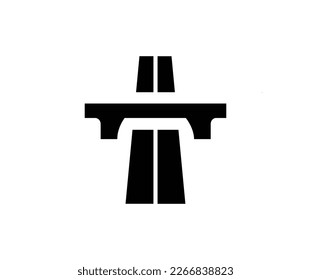 a vector in the form of a highway icon