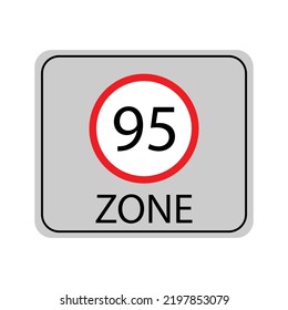 a vector in the form of an icon or symbol of a traffic sign