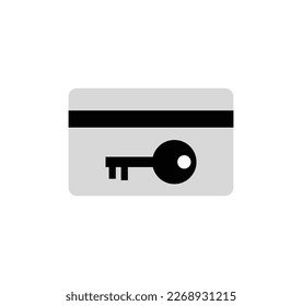 ein Vektor in Form eines Schlüsselkartensymbol
