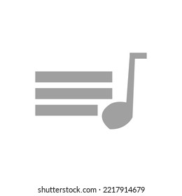 a vector in the form of a music list