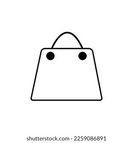 Un vector en forma de icono de una bolsa de compra