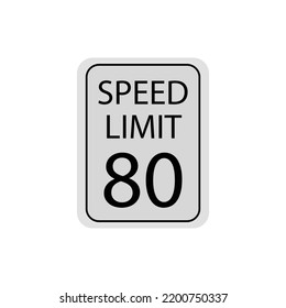 a vector in the form of a speed limit symbol on the road