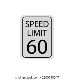 a vector in the form of a speed limit symbol on the road