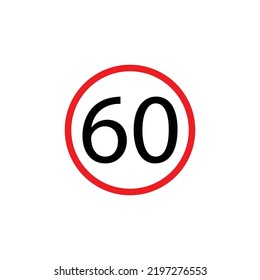 a vector in the form of a traffic sign symbol