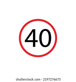 a vector in the form of a traffic sign symbol