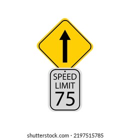 a vector in the form of a traffic sign symbol or icon