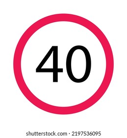 a vector in the form of a traffic sign symbol or icon