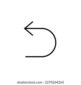 un vector en forma de icono de deshacer