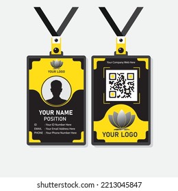 vector format id card template