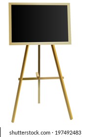 Vector format of wooden school table with black space for custom text