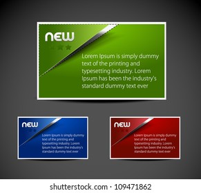 Vector formation banner design element.