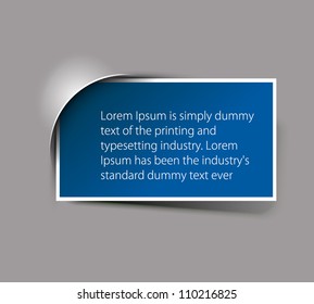 Vector formation banner design element.