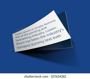 Vector formation paper banner design element.