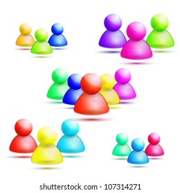 Vector forum / social network icons