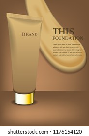 Vector foundation ads mockup