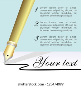 vector fountain pen