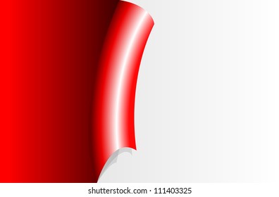 vector four color curled corners of pages