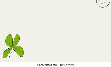 Vector of Four leaf background 