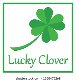 Vector four leaf clover icon isolated white background illustrator, lucky clover symbol, hope faith love luck symbol