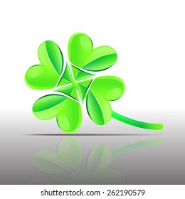 vector four leaf clover symbol