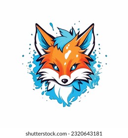 A Vector Fox art, Logo in fox