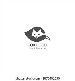 Vector of a fox design on a white background, Wild Animals, Vector illustration.