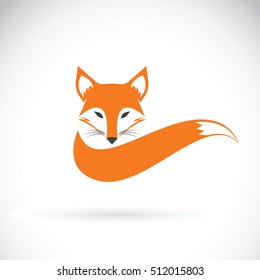 Vector fox design white