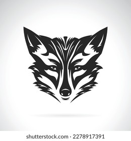 Vector of fox head design on white background. Easy editable layered vector illustration. Wild Animals.