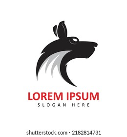 vector fox. fox icon isolated on white background