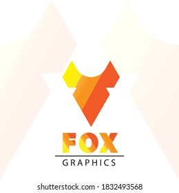 Vector fox logo, mask, icon, template, illustration.