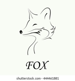 Vector of fox logo symbol or icon