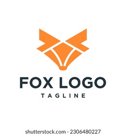Vector fox logo template illustration icon