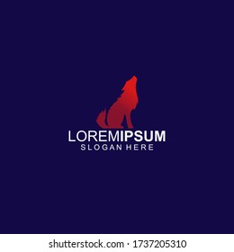 Plantilla de logotipo para animales de tipo Lobo Vector Fox