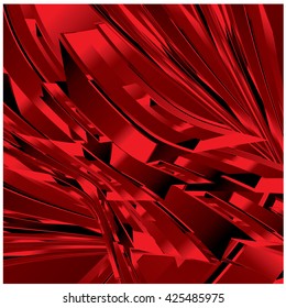 Vector fractal colorful random shape background pattern