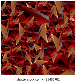 Vector fractal colorful random shape background pattern