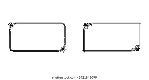 vector frame for additional decoration display