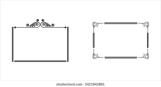 vector frame for additional decoration home