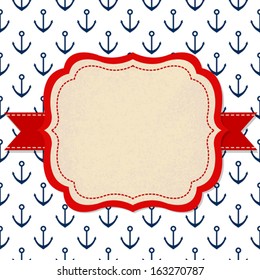 Vector frame with anchor pattern 