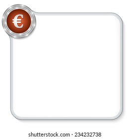 vector frame for any text with euro symbol