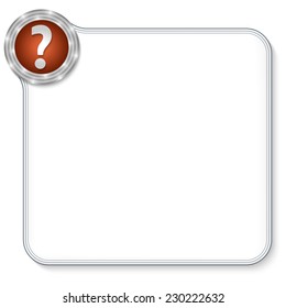 vector frame for any text with question mark