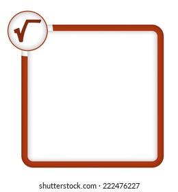 vector frame for any text with radix symbol