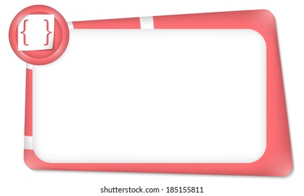 vector frame for any text with square brackets