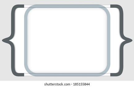 vector frame for any text with square brackets